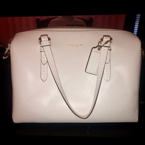 Coach White Purse